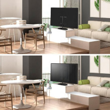 TV SET ACC DESKTOP STAND / 32-65" BLACK PT2-B ONKRON