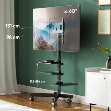 TV SET ACC ADJUSTABLE STAND / 26-65" BLACK TS1137-B ONKRON TV SET ACC ADJUSTABLE STAND / 26-65" BLACK TS1137-B ONKRON