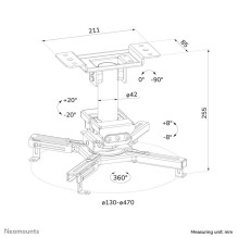 PROJEKTORIAUS PRIJUNGIMAS LUBU MONTAVIMAS / CL25-530BL1 NEOMOUNTS PROJEKTORIAUS PRIJUNGIMAS LUBU MONTAVIMAS / CL25-530BL1 NEOMOUNTS