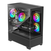 Case, XILENCE, XG172, MidiTower, Case product features Fan control panel / Transparent panel, Not included, Colour Black
