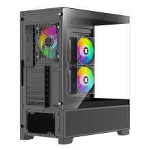 Case, XILENCE, XG172, MidiTower, Case product features Fan control panel / Transparent panel, Not included, Colour Black