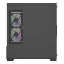 Korpusas, XILENCE, XG172, MidiTower, Korpuso savybės: Ventiliatoriaus valdymo skydelis / Permatomas skydelis, Nepridedam
