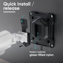 MONITOR ACC DESK MOUNT / 13-32" BLK / WHT G160-BW ONKRON