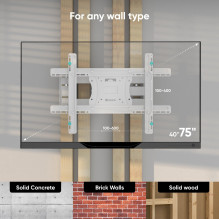 TV SET ACC WALL MOUNT / 40-75" / WHITE M7L-W ONKRON TV SET ACC WALL MOUNT / 40-75" / WHITE M7L-W ONKRON
