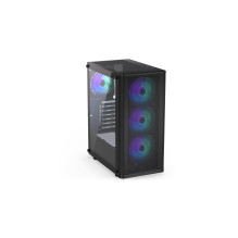 Case, ENDORFY, Ventum 200 ARGB, MidiTower, Case product features Transparent panel, Not included, ATX, MicroATX, MiniITX