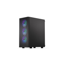 Case, ENDORFY, Ventum 200 ARGB, MidiTower, Case product features Transparent panel, Not included, ATX, MicroATX, MiniITX