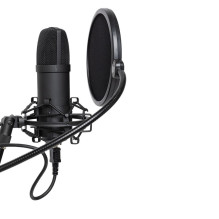STAGG SUM45 komplektas - USB mikrofonų komplektas su mikrofonu, stovu, amortizatoriumi, pop filtru ir USB laidu STAGG SUM45 komplektas - USB mikrofonų komplektas su mikrofonu, stovu, amortizatoriumi, pop filtru ir USB laidu