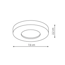 Luminaire recessed Light Prestige Lagos, 50W, GU10, white Luminaire recessed Light Prestige Lagos, 50W, GU10, white