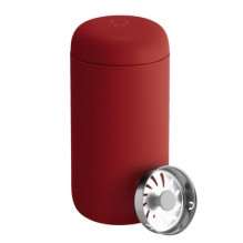 Termosas - Fellow Carter Move Mug 355 ml Neperšlampamas, Laiko Karštą 12H, Šaltą 24H Tamsiai Raudonas