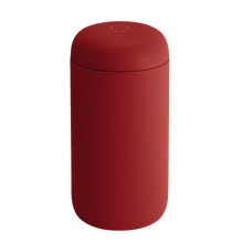 Termosas - Fellow Carter Move Mug 355 ml Neperšlampamas, Laiko Karštą 12H, Šaltą 24H Tamsiai Raudonas
