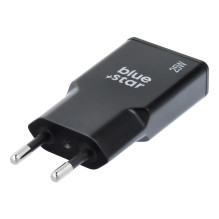 Įkroviklis Blue Star Slim GaN 25W USB-C / USB-A juodas Įkroviklis Blue Star Slim GaN 25W USB-C / USB-A juodas