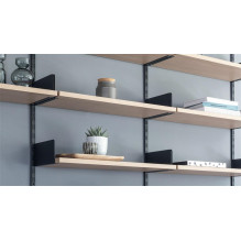 WALL UPRIGHT. DOUBLE SLOT 495 MM BLACK WALL UPRIGHT. DOUBLE SLOT 495 MM BLACK