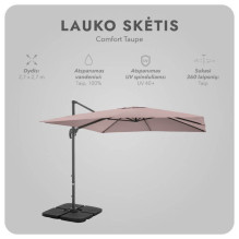 Lauko skėtis su padu Comfort Taupe