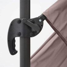 Outdoor umbrella with base Comfort Taupe