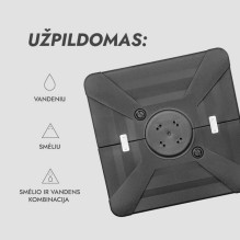 Outdoor umbrella base - SOLID base (heavy duty) up to 150 kg Outdoor umbrella base - SOLID base (heavy duty) up to 150 kg
