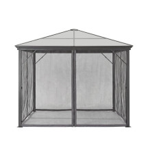 Tinklelis nuo uodų (4 sienos) skirtas Lauko Pavėsinei Zelptro Deluxe 300x300 Pilka Tinklelis nuo uodų (4 sienos) skirtas Lauko Pavėsinei Zelptro Deluxe 300x300 Pilka