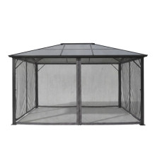 Tinklelis nuo uodų (4 sienos) skirtas Lauko Pavėsinei Zelptro Deluxe 300x400 Pilka