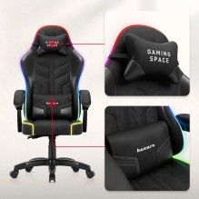 Huzaro Force 2.7 RGB juoda žaidimų kėdė Huzaro Force 2.7 RGB juoda žaidimų kėdė
