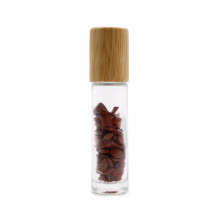 Ancient Wisdom Roller Bottle With Red Jasper Crystals - Wooden Lid