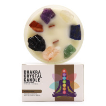 Candle - Ancient Wisdom Large Chakra Crystal Soy Wax with Minerals Candle - Ancient Wisdom Large Chakra Crystal Soy Wax with Minerals