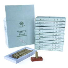 Fragrance Set - Natural White Sage Incense with Clay Holder 15 pcs. Fragrance Set - Natural White Sage Incense with Clay Holder 15 pcs.