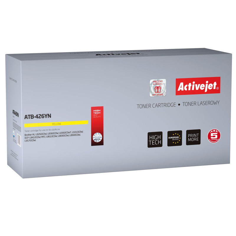 Tonerio Kasetė - Activejet ATB-426YN, Geltona, 6500 Puslapių