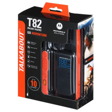 Dvipusio Ryšio Radijas - Motorola T82 16 Kanalų 10,000m Nuotolis Įkraunamas Juodas, Oranžinis Dvipusio Ryšio Radijas - Motorola T82 16 Kanalų 10,000m Nuotolis Įkraunamas Juodas, Oranžinis