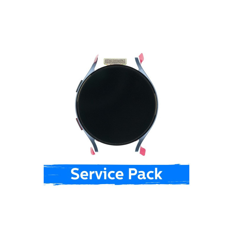 Ekranas skirtas Samsung R915 Watch 5 44mm su rėmeliu / Silver / (Service Pack)