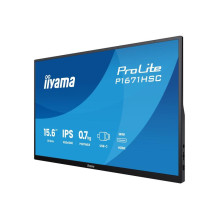 Monitorius - iiyama ProLite P1671HSC-B1 15.6" Full HD IPS, USB-C, Mini-HDMI, VGA Monitorius - iiyama ProLite P1671HSC-B1 15.6" Full HD IPS, USB-C, Mini-HDMI, VGA