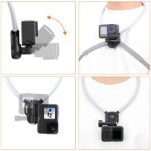 Veiksmų Kamera - VRIG AC-01SE Kaklo Diržas GoPro, 90 Laipsnių Sukimas, Reguliuojamas Velcro