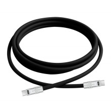USB-C Kabelis - Newell USB-C 100W greito įkrovimo kabelis, 2m, Silikonas, Juodas