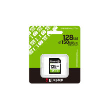 Atminties Kortelė - Kingston 128GB SDXC Canvas Select Plus Gen3 150MB / s C10 UHS-I V10 Atminties Kortelė - Kingston 128GB SDXC Canvas Select Plus Gen3 150MB / s C10 UHS-I V10