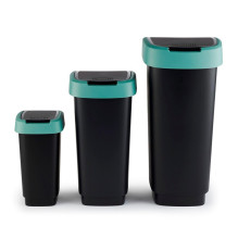 Šiukšliadėžė Rotho Twist, juoda / tamsiai žalia, 25 l Šiukšliadėžė Rotho Twist, juoda / tamsiai žalia, 25 l