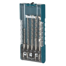 Betono grąžtų komplektas Makita, SDS-PLUS, 5 vnt.