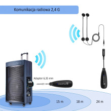 Mikrofonas - Kimafun CX710 Belaidis Kondensatorinis Sistema, 2.4 GHz, 15m Diapazonas Mikrofonas - Kimafun CX710 Belaidis Kondensatorinis Sistema, 2.4 GHz, 15m Diapazonas