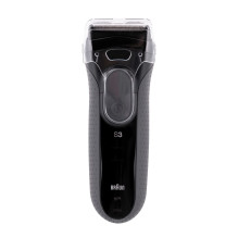 Braun 3000BT tinklelio skustuvas, kirpimo mašinėlė, juoda, pilka