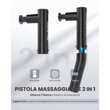 Sveikata ir asmeninė priežiūra - Renpho Extend Masažo Pistoletas C004, 4 Greičio Nustatymai, 4 Galvutės, 240 Min Juodas Sveikata ir asmeninė priežiūra - Renpho Extend Masažo Pistoletas C004, 4 Greičio Nustatymai, 4 Galvutės, 240 Min Juodas