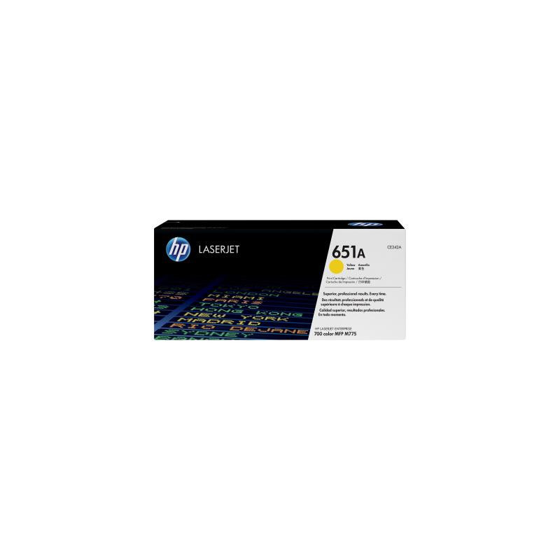 Toner Cartridge - HP 651A Geltona, Puslapio Išeiga 16,000