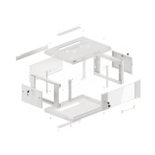 Lanberg WF01-6404-10S rack cabinet 4U Wall mounted rack Grey Lanberg WF01-6404-10S rack cabinet 4U Wall mounted rack Grey