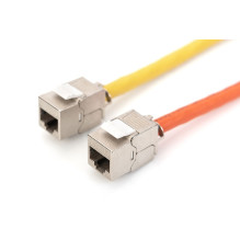 Digitus CAT 6A Keystone module, shielded, tool-free mounting connection Digitus CAT 6A Keystone module, shielded, tool-free mounting connection