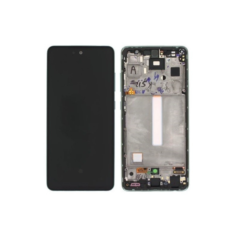 LCD screen Samsung A528 A52S 2021 with touch screen and frame Awesome Mint original (service pack)
