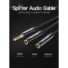 CABLE AUDIO SPLITTER 0.3M / BBSBY VENTION