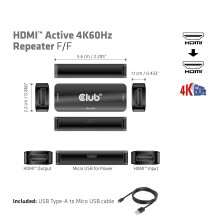 I / O ADAPTER HDMI TO USB / F / F CAC-1307 CLUB3D I / O ADAPTER HDMI TO USB / F / F CAC-1307 CLUB3D