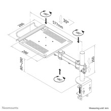 NB ACC DESK MOUNT 10-22" / NOTEBOOK-D100 NEOMOUNTS NB ACC DESK MOUNT 10-22" / NOTEBOOK-D100 NEOMOUNTS