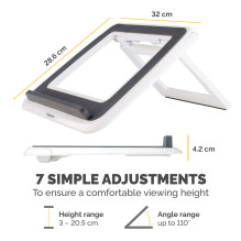 NB ACC STAND QUICK LIFT WHITE / I-SPIRE / 17" 8210101 FELLOWES