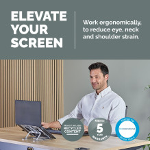 NB ACC STAND PORTABLE / SILVER 100138867 FELLOWES