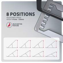 NB ACC STOVAS 10"-17.3" / PILKAS ALIUMINIS STANDARTINIS-LAG AXAGON