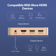 VAIZDO SKIRSTYTUVAS HDMI 2 PRIEVADŲ 4K / ACBG0-EU VENTION