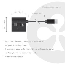 VIDEO SWITCH DP 2IN-1 / CSV-1009 CLUB3D VIDEO SWITCH DP 2IN-1 / CSV-1009 CLUB3D