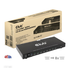 VIDEO SPLITTER HDMI 8PORT / 3D 4K 60HZ CSV-1383 CLUB3D